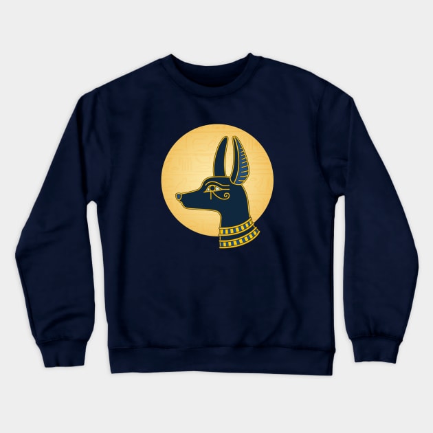 Ancient Egypt Anubis Crewneck Sweatshirt by The History of Egypt Podcast